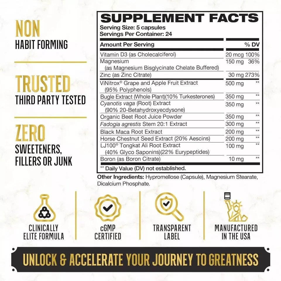 King Maker, 120 Capsules, 13-in-1 Anabolic Supplement